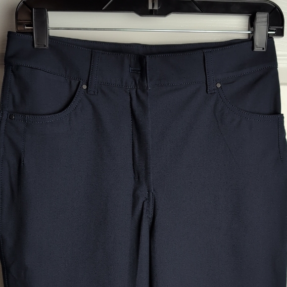 Lululemon Athletica Navy Straight Leg City Sleek, 5 Pocket Wide-Leg Pant - Picture 12 of 14